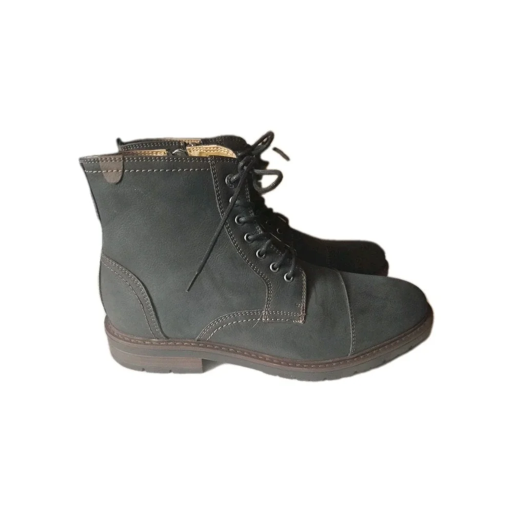 Dockers Mens Rawls Rugged Lace-up Synthetic Leather Lugged Cap Toe Boot Men's 11